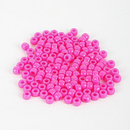 120pcs Plastic Hair Beads - Pink