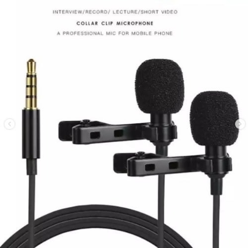 Recordlav Ii Professional Omnidirectional Microphone 400cm Clip On Lapel Mic For Smartphon