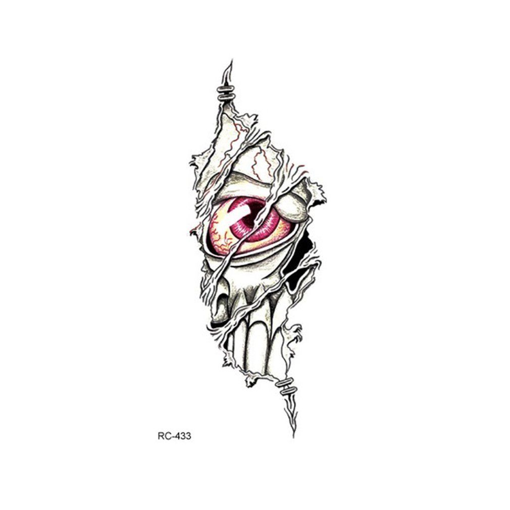 Environmentally Lasting Halloween Props Atmosphere Horror Tattoo Stickers