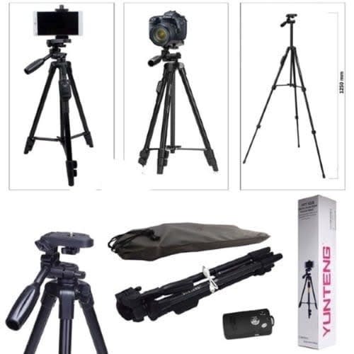 Wireless Yunteng 3388 Tripod Stand For Cameras & Mobile Phones