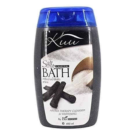 Charcoal Salt Scrub Body And Facial Bath - 450ml- 2pcs