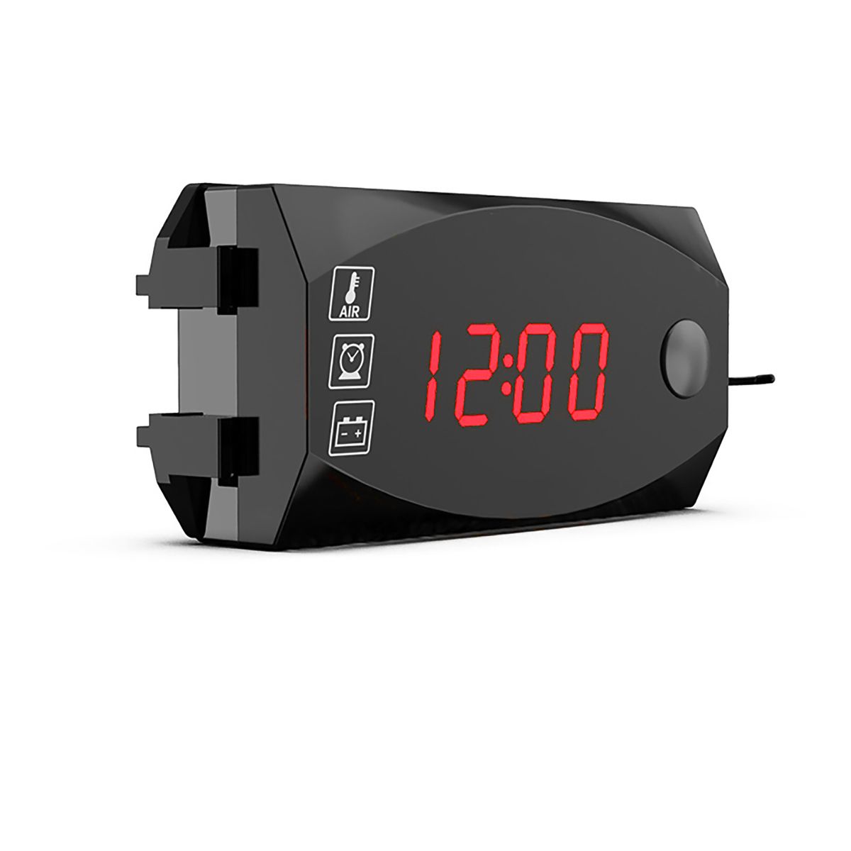Mini 3 In 1 Digital LED Display 12V Meters Voltmeter Clock Thermometer Indicator Gauge Panel Meter For Car Motorcycle