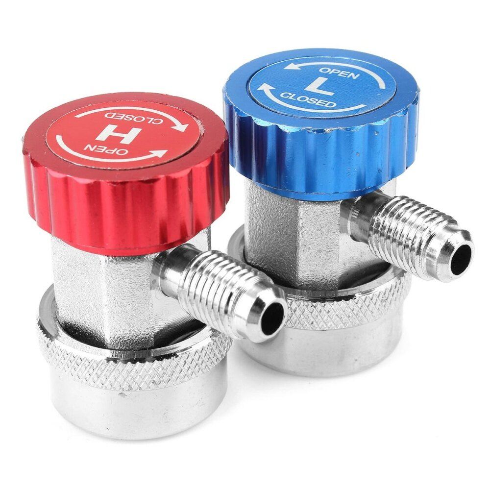 Auto R134A Straight Column Fluoride Quick Coupler Car Air Conditioner Adapter