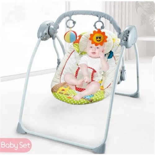 Baby Intelligent  Remote Control Swing - Grey