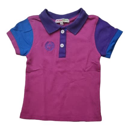 Girls Polo Top In Multicolour