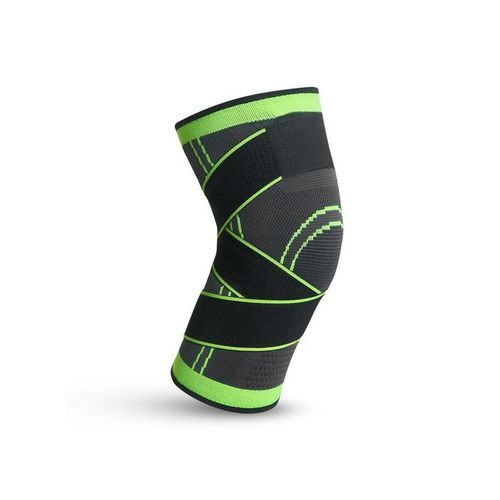 Green Knee Protective Padding Sports Pressure Strap Fitness