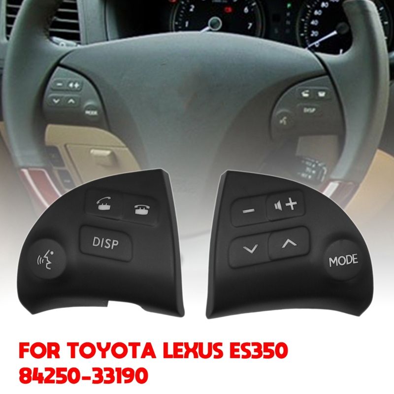 (black)Car Multifunction Steering Wheel On 84250-33190 For Toyota Lexus ES350 Bluetooth Speaker On