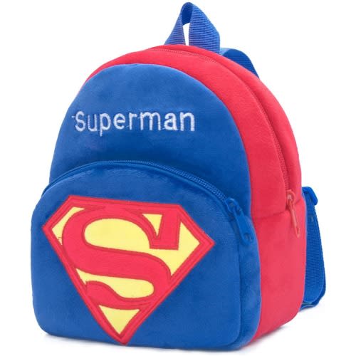 Toddler Superman Cartoon Plush Kids Bag 1-3 Years