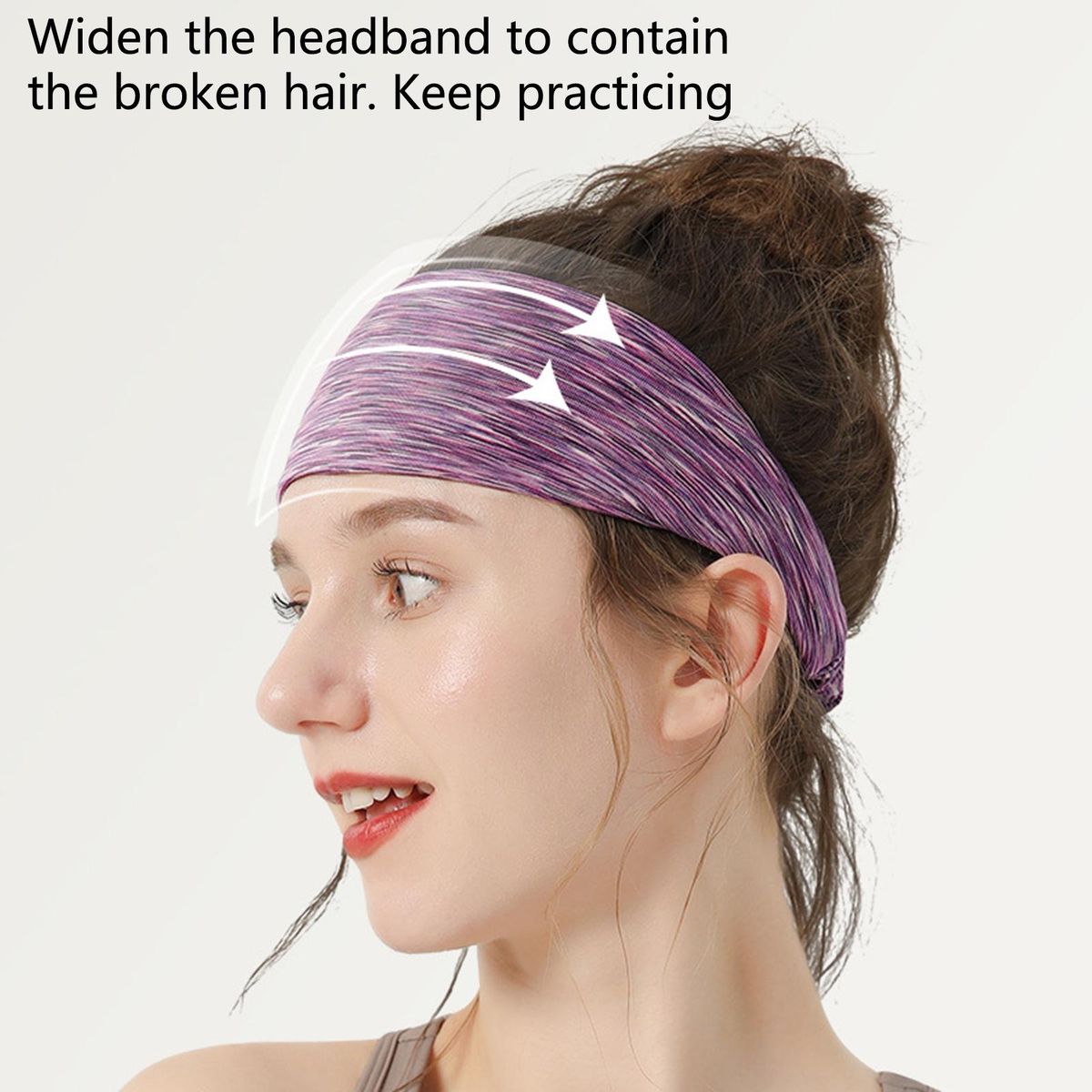 Running Sweatband Quick Dry Cycling Sweatband Dark Purple