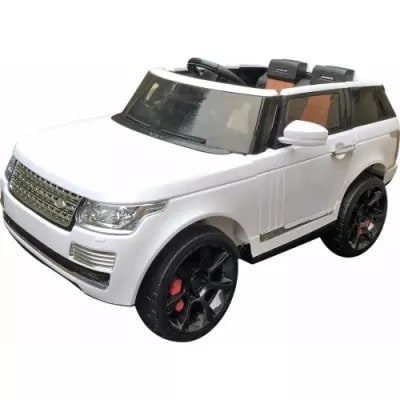 Land Rover 12v Wind Speed Defender Style Ride On Jeep - White Original