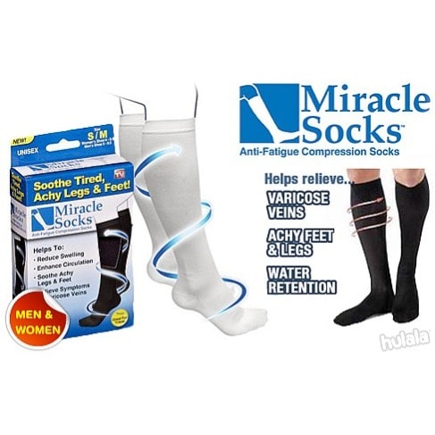 Anti Fatigue Compression Socks - White