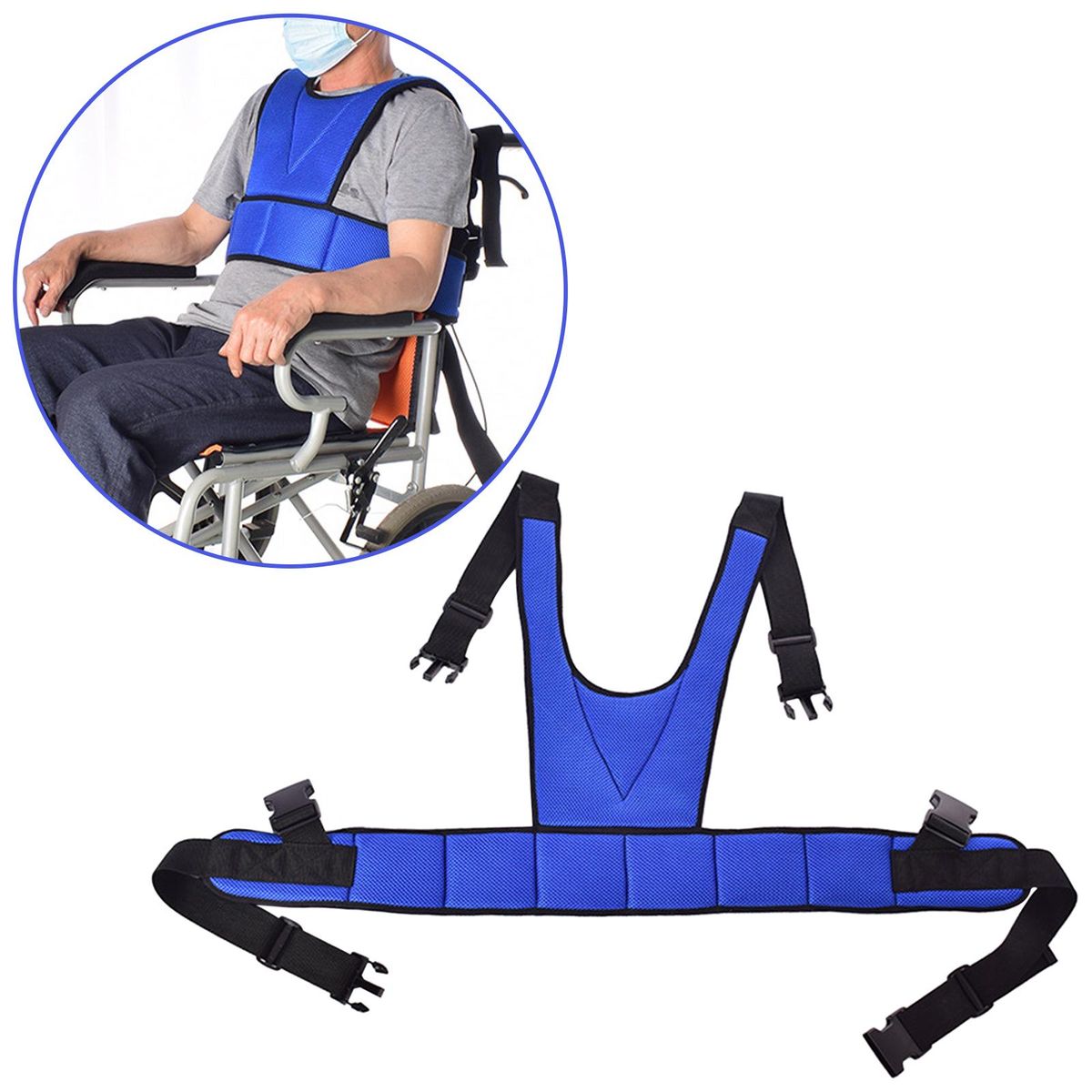 Adjustable Wheelchair Seat Belt Chair Waist Lap Strap For Seniors