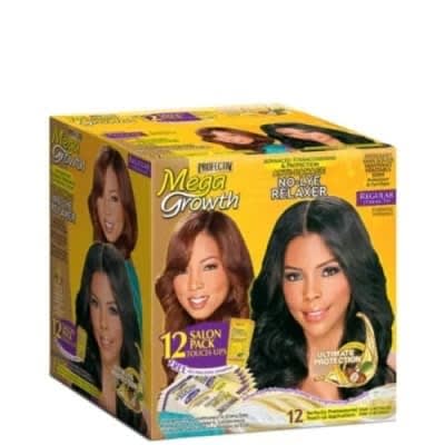 Mega Growth Protective Anti-damage No-dye Relaxer-12 Salon Pack Touch Ups
