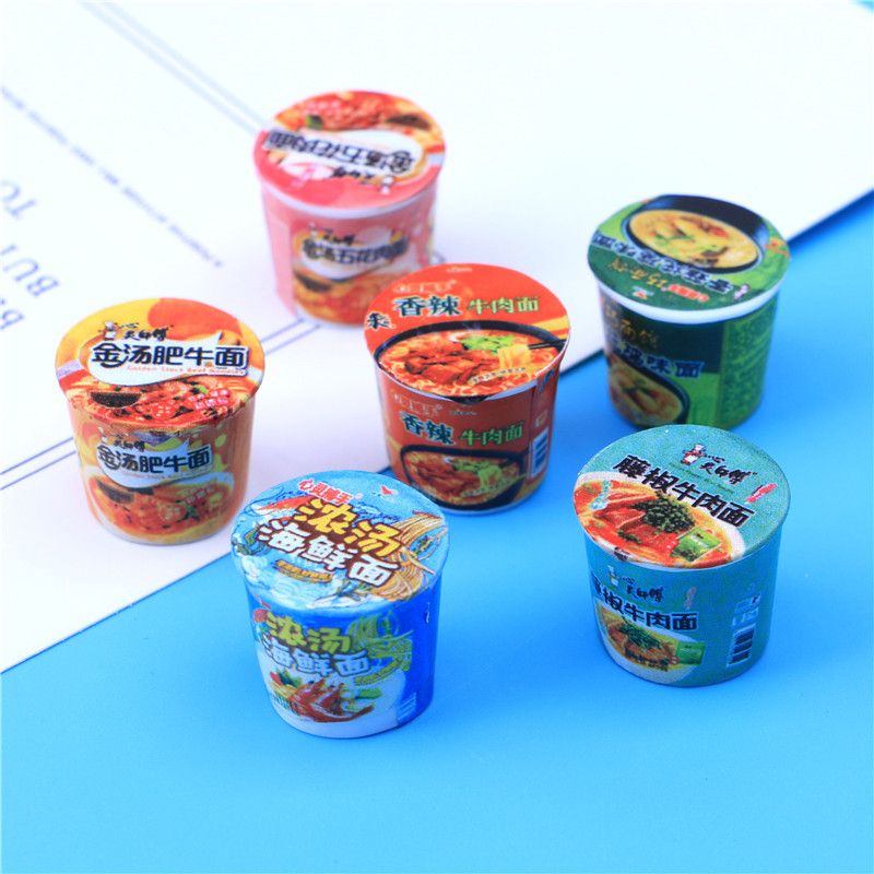 Cute Instant 26pcs Dollhouse Noodle Mini Food Bucket