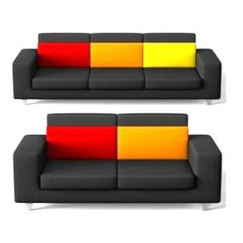 Pawafu 5 Seater Sofa - Black