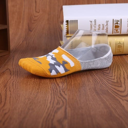 Camouflage Invisible Socks - Yellow