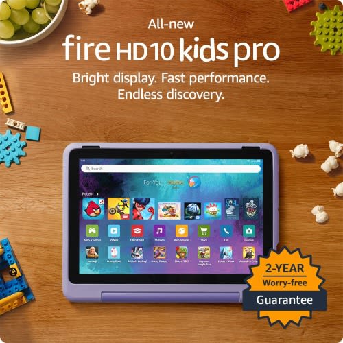 Fire HD 10 Kids Pro Tablet - 32 GB - Happy Day - 13th Gen - 2023 Release
