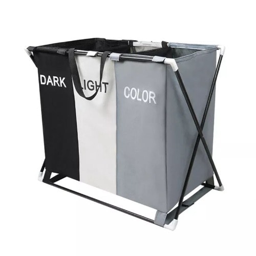 Laundry Bag -3 Sections Dirty Clothes Bag  - 70l