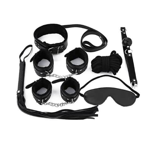 Adult Sex Game Toys 7pcs Kit - Black