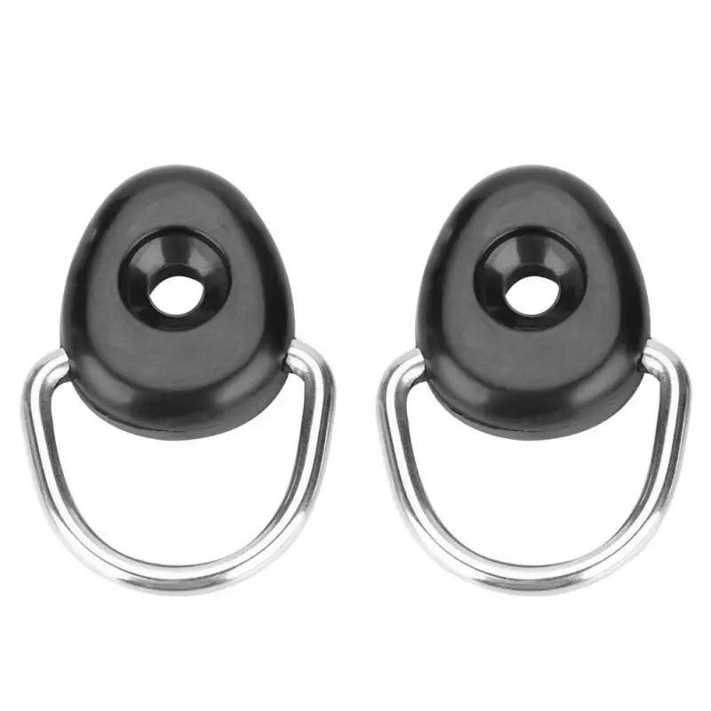 2pcs Stainless Steel Kayak D Rings Tie Down Loop Canoe Rowing Boat D Ring Safety Deck Fitting Parts kayak Accessories