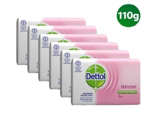 Skincare Antibacterial Bathing Soap 110g - Pack Of 6