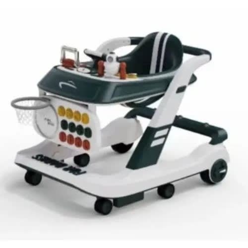 Portable Baby Walker With Pusher And Music