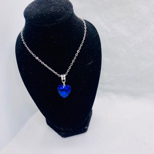 Crystal Heart Pendant Necklace