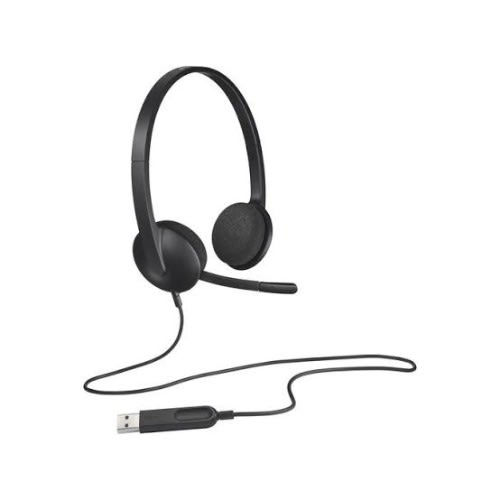 H340 Usb Pc Headset With Noise-cancelling Mic
