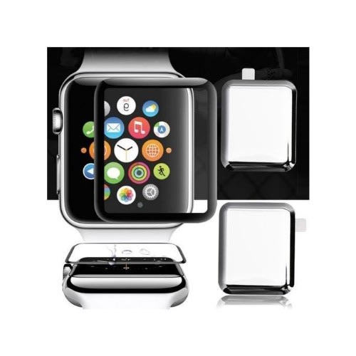 Iwatch Full Coverage Tampered Glass Protective Case 38mm - Black