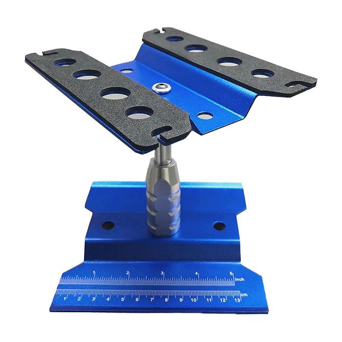 RC Car Work Station Adjustable 360 Degree Rotation-Dark Blue