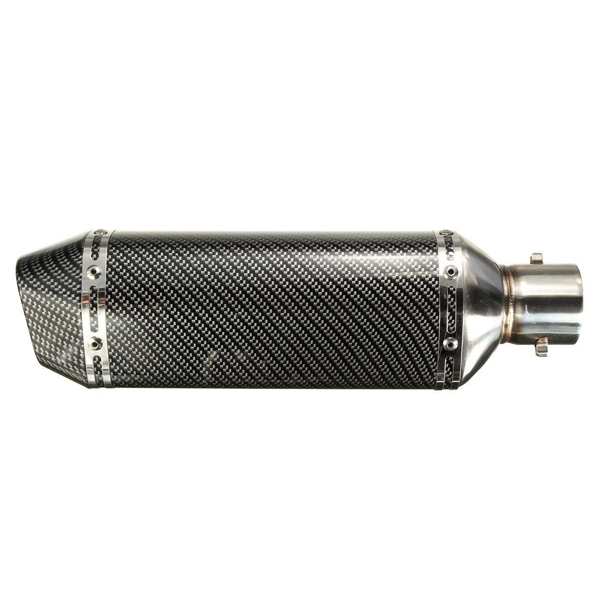 38-51 Motorcycle Carbon Fiber Exhaust Muffler Pipe Removable Silencer DB Killer