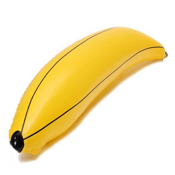 Large 87cm Inflatable Banana PVC Blow Up Tropical Fruit Toy Kids Party Activity