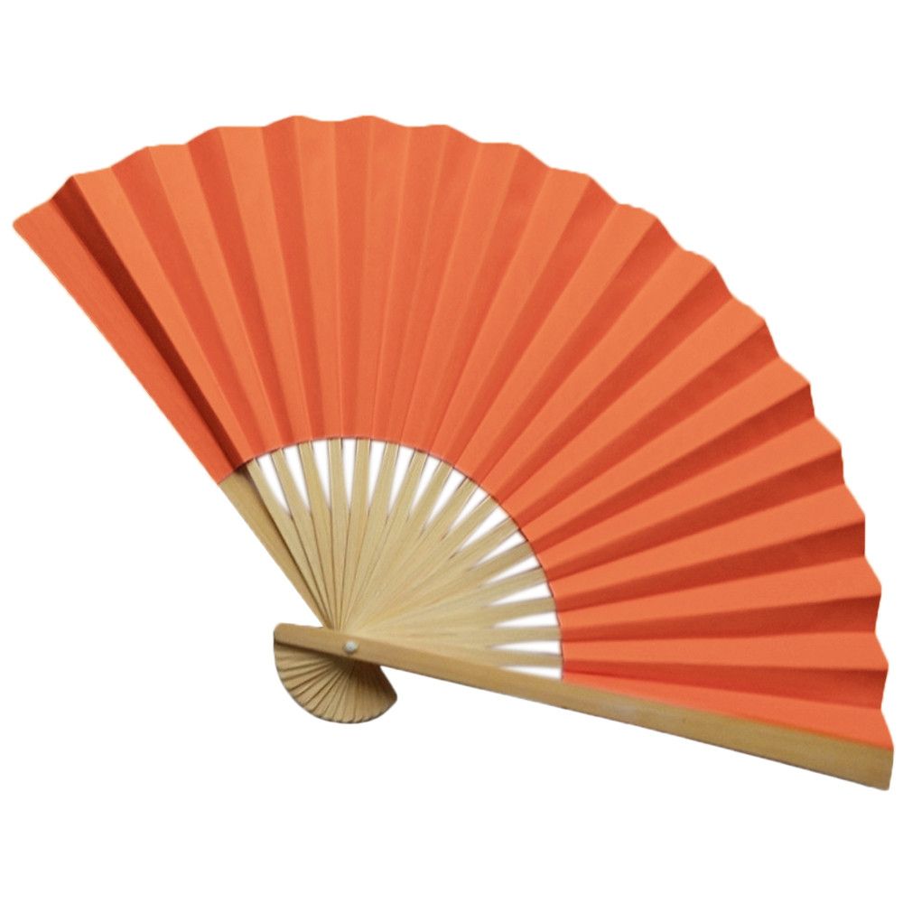 Folding Multi Solid Decoration Wooden Props Dance Fan Party Gift Color Held Hand Functional Wedding Fan Fan Nice 2# Stage Paper
