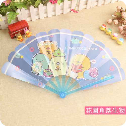 PP Corner Fan Mini Pocket Handheld Travel Folding 1PC Creature Fan Cute Hand Portable Fan Mini Portable