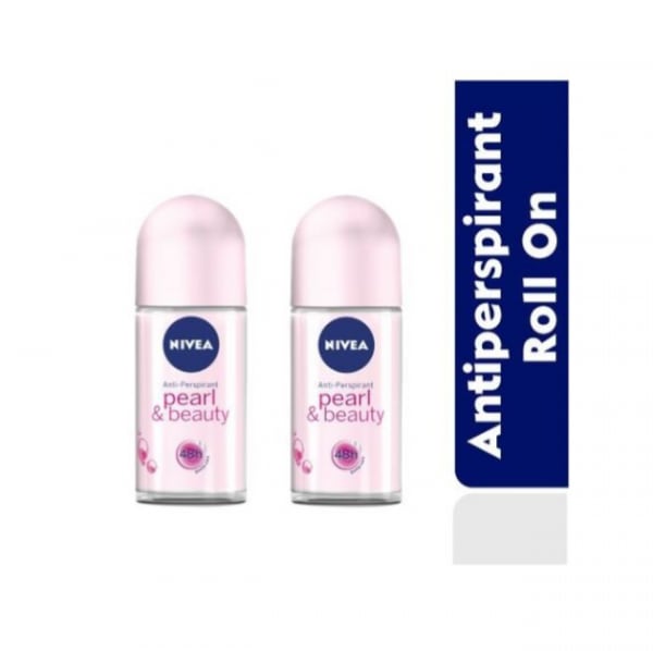 Pearl & Beauty Antiperspirant Roll-on For Women - 48h - 50ml - Pack Of 2