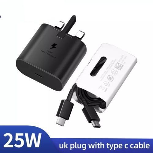 Original  TYPEC To TYPE C 25watt Super Fast Charger(BLACK)