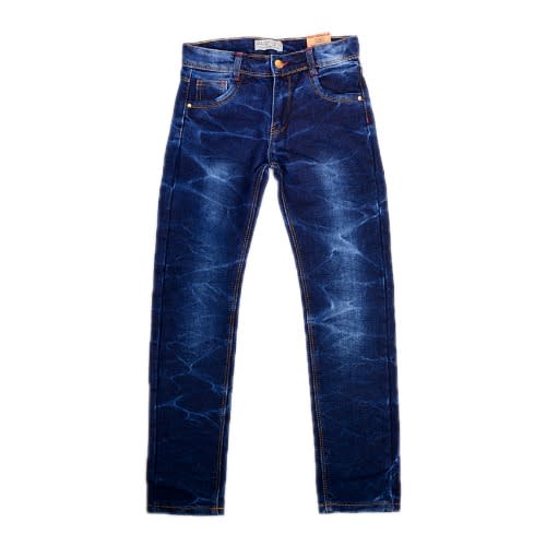 Boys Random Washed Effect Skinny Jeans -blue