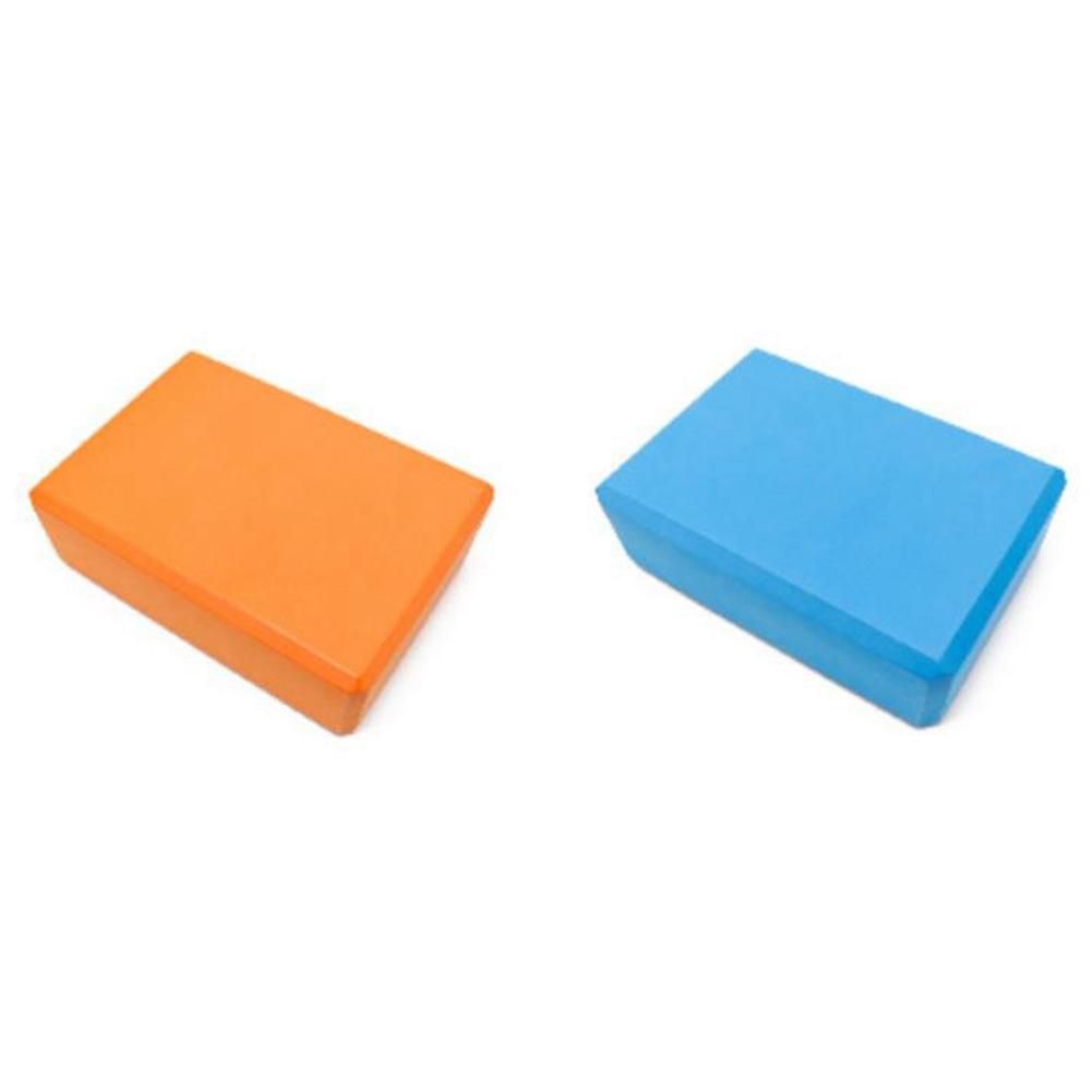 2 Pack Yoga Blocks High Density Brick Soft Non-Slip Exercise Bricks Stability and Balance for Exercise, Yoga, Pilates-B