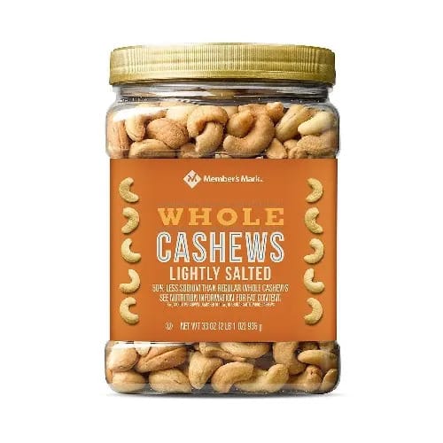 Member's Mark Whole Cashews Lightly Salted - 935g