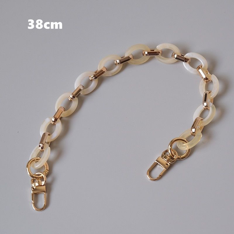 45cm Fish Bone Resin Chain Bag S Acrylic Handbag Handles Belts DIY Purse Replacement Shoulder S Bag Chain Accessories
