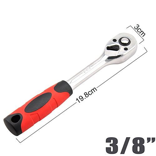3/8" Heavy Duty Quick Release Shaft Ratchet Socket Wrench Driver