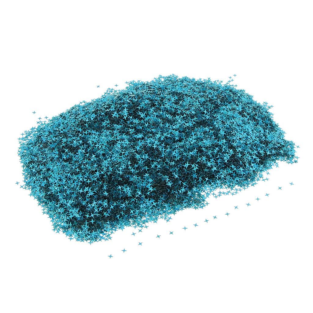 100g/Bag  Four Pointed Star Sequin Party Wedding Blue
