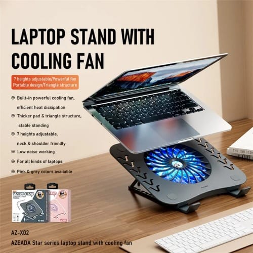 Azeada Laptop Stand With Cooling Fan