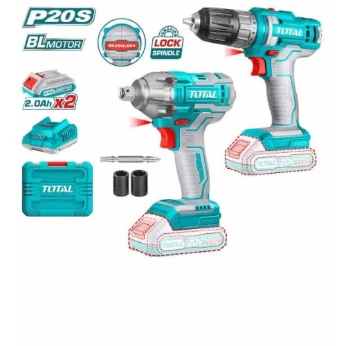 Cordless Combo Set 20v - Impact Wrench And Drill