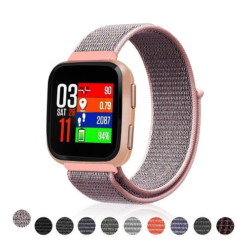 Woven Nylon Style Replacement Sport Band For Fitbit Versa