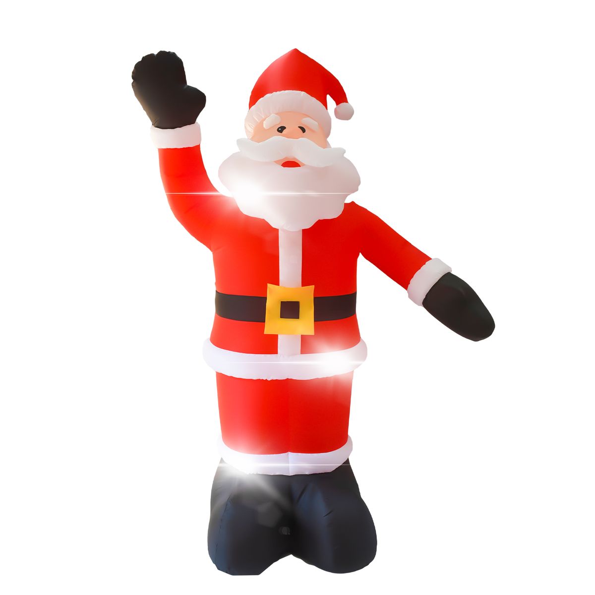 8FT Tall Christmas Inflatables Santa Claus Waterproof 9 LED