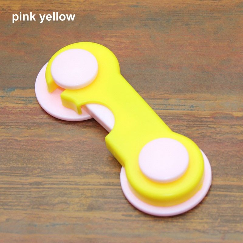 2 Pcs Cupboard Door Lock Drawer Cabinet Plastic Locks Child Safety Care Window Closet Fridge Lock Baby Home Security Protector