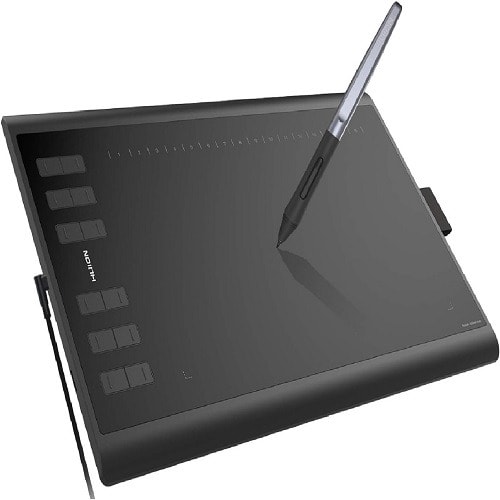 Inspiroy H1060p Graphics Drawing Tablet With Tilt Response Battery-free Stylus