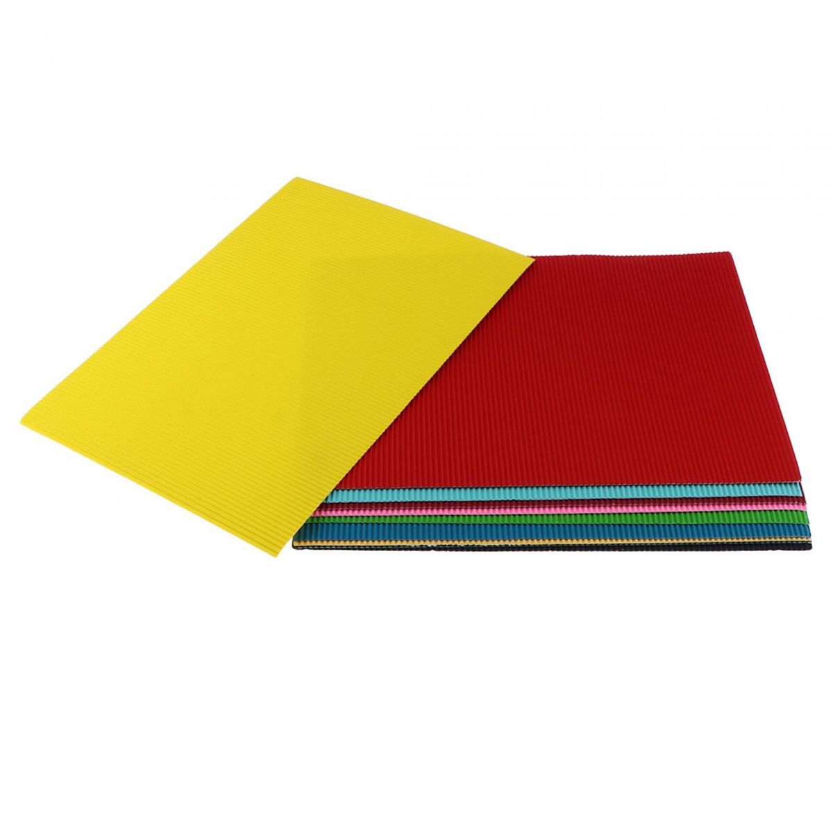 10pcs Colorful Corrugated Paper Thick Cardboard Craft Regular Color
