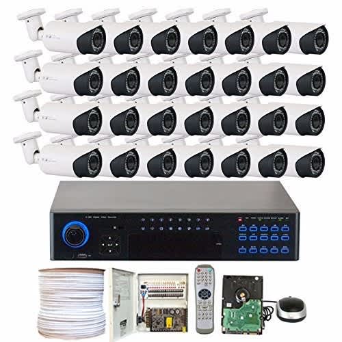32 Channels CCTV Camera Complete Security Surveillance Kit + 6 TB HDD